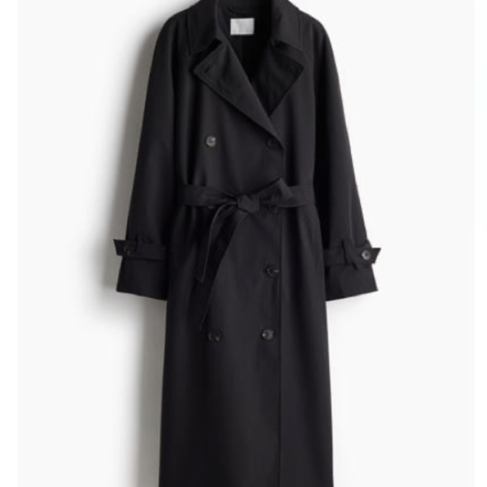Classic Black Trench Coat